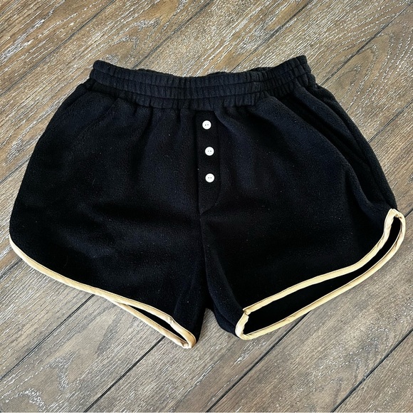 DONNI Polar Fleece Short Jet/Camel | Size XS - Picture 3 of 6